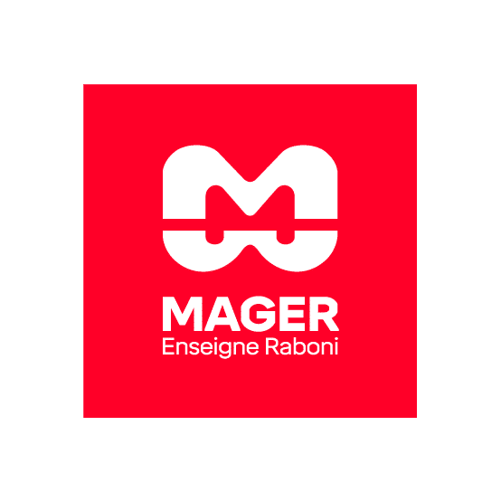 Logo de Mager, Enseigne Raboni