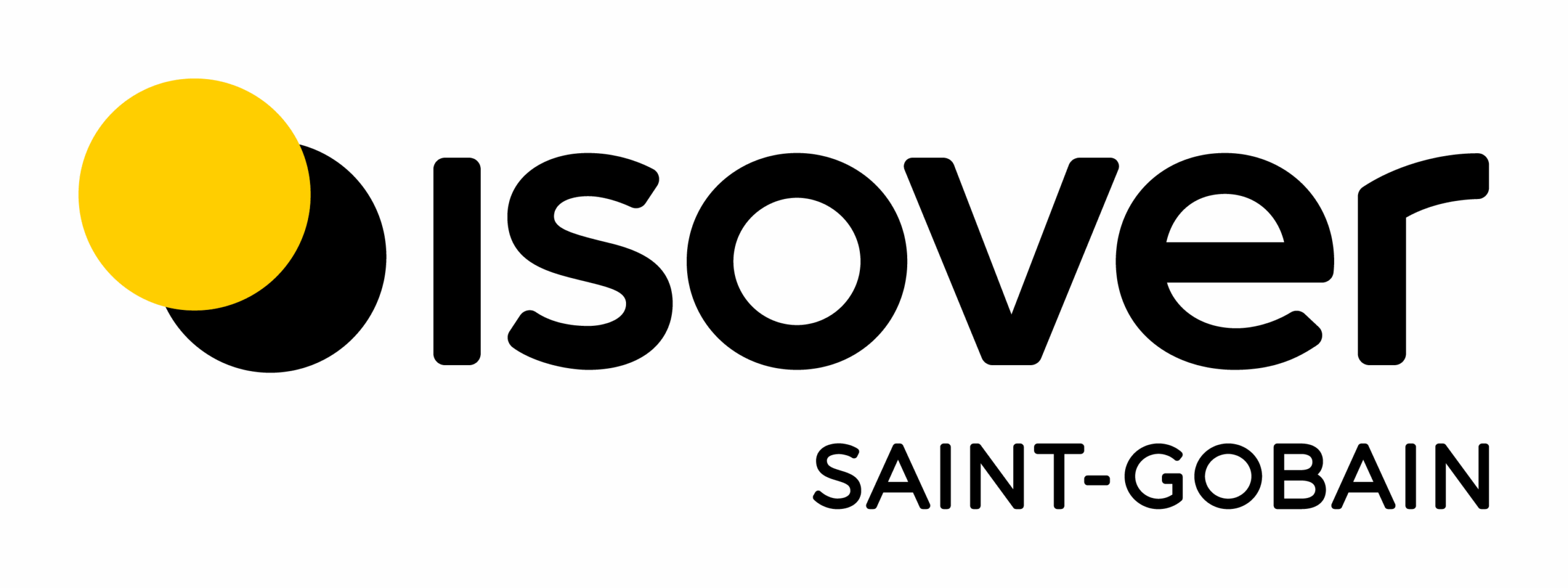 Logo de La Poste française avec un cercle jaune.
